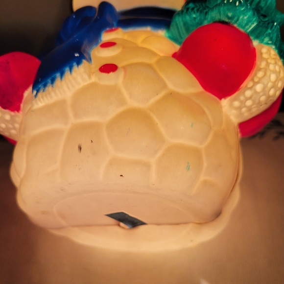 Vintage Snowman Top Hat Christmas Tree Blow Mold 7.5" Height - Picture 3 of 10